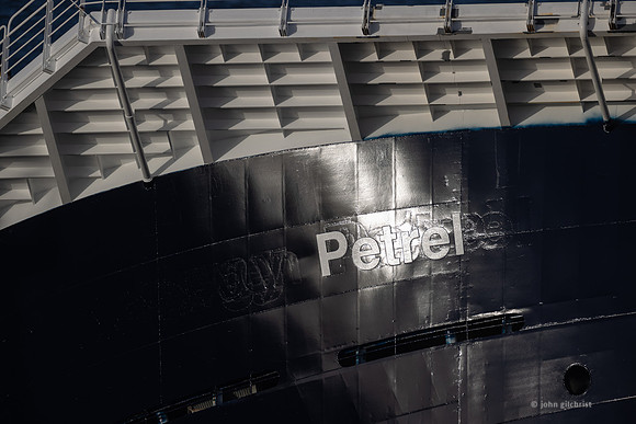 Shipping accident Scotland, Petrel research vessel in Leith Docks