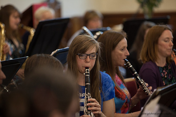 Concert photography in Midlothian, community band image by John Gilchrist Edinburgh photographer 2016 0091