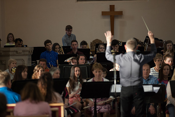 Concert photography in Midlothian, community band image by John Gilchrist Edinburgh photographer 2016 0040