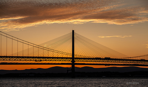 Sundown Forth Bridges Sunset Forth Bridges IMG180706EdinburghPhotographer0002JG