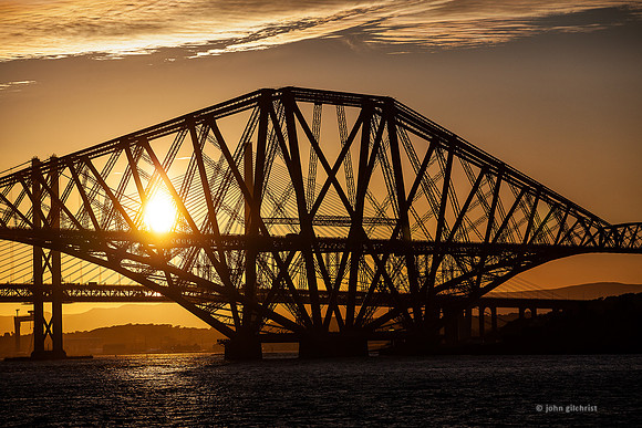 Sundown Forth Bridges Sunset Forth Bridges IMG180706EdinburghPhotographer0001JG