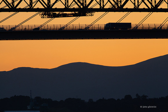 Sundown Forth Bridges Sunset Forth Bridges IMG180706EdinburghPhotographer0007JG