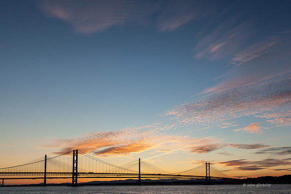 Sundown Forth Bridges Sunset Forth Bridges IMG180706EdinburghPhotographer0013JG
