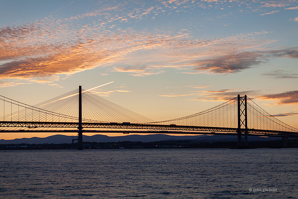 Sundown Forth Bridges Sunset Forth Bridges IMG180706EdinburghPhotographer0014JG