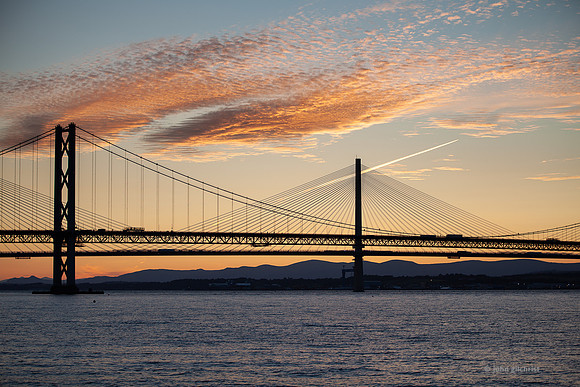 Sundown Forth Bridges Sunset Forth Bridges IMG180706EdinburghPhotographer0016JG