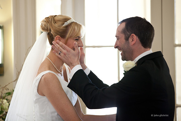 Wedding ceremony related, may contain bride and groom getting married shots including pre-ceremony and post-ceremony with wedding guests in attendance, ceremony photography by John Gilchrist