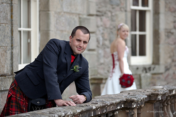John Gilchrist Edinburgh wedding photographer at Haddo House | Wedding of Joyce and Rik JR1328